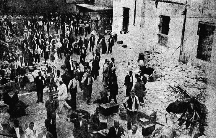 Η κατάρρευση των φυλακών Ωρωπού με τον σεισμό του 1938